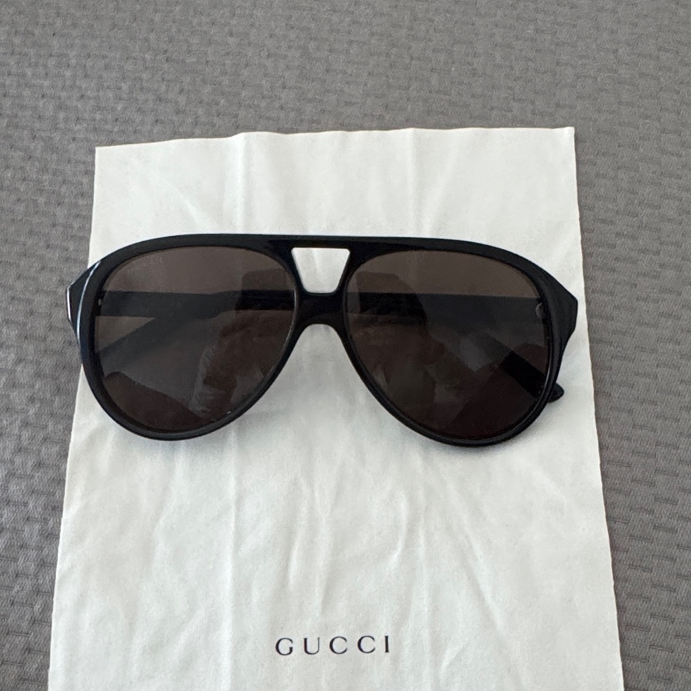 Gucci Dark Aviator Sunglasses